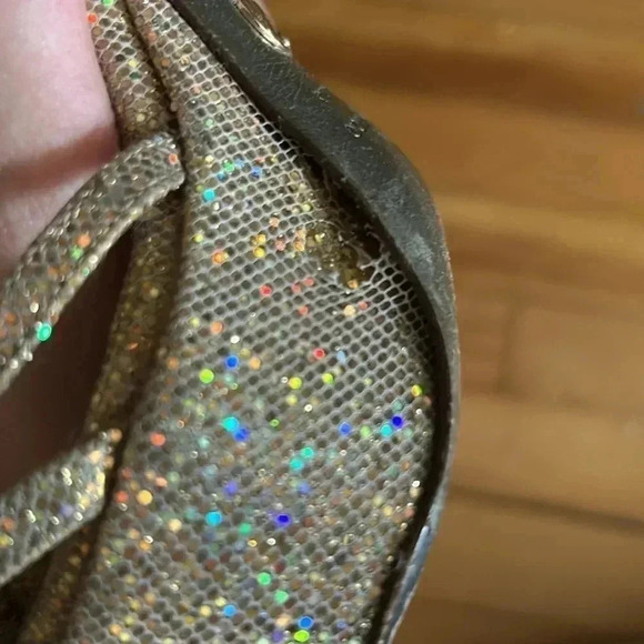 Dolce & Gabbana gold sparkly platform  heels - Picture 8 of 10